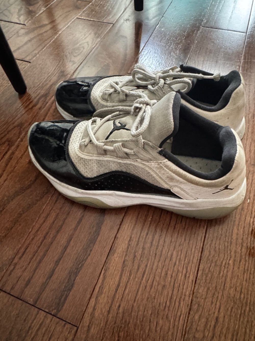 Nike Air Jordan Low-Top Sneakers in Black and Off-White